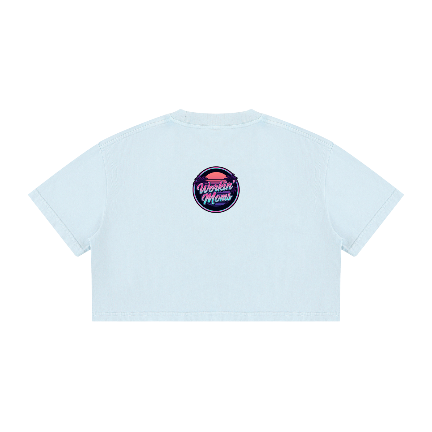 Im Busy Women's Mineral Wash Cotton Crop T-Shirt