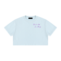 Im Busy Women's Mineral Wash Cotton Crop T-Shirt